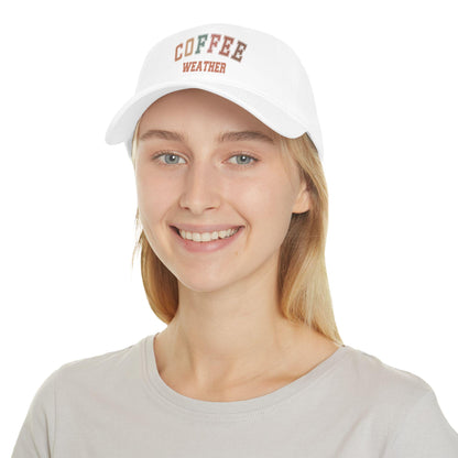 Coffee Weather Cap, Embroidered Baseball Cap, Coffee Lover Gift