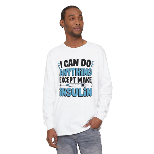Diabetes Awareness Long Sleeve T-Shirt, Diabetes Support and Advocacy, Fundraiser Events, Gifts, Awareness Campaigns, Support, JD1, T1D