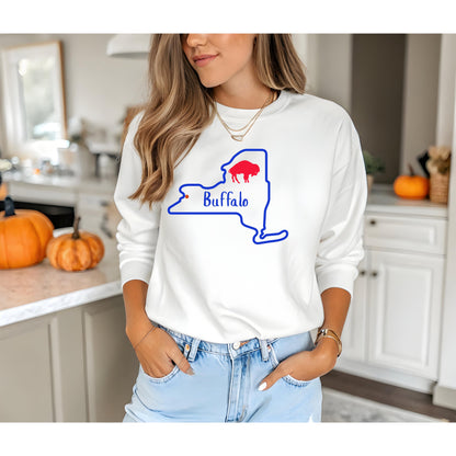 Buffalo NY Crewneck Sweatshirt, Cozy Gift for State Pride, Comfortable Unisex Apparel, Perfect for Fall and Winter, Great for [...]