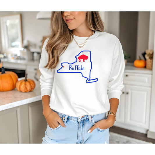 Buffalo NY Crewneck Sweatshirt, Cozy Gift for State Pride, Comfortable Unisex Apparel, Perfect for Fall and Winter, Great for [...]