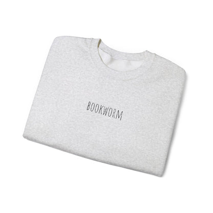Bookworm embroidered sweatshirt, Perfect for reading lover gift.