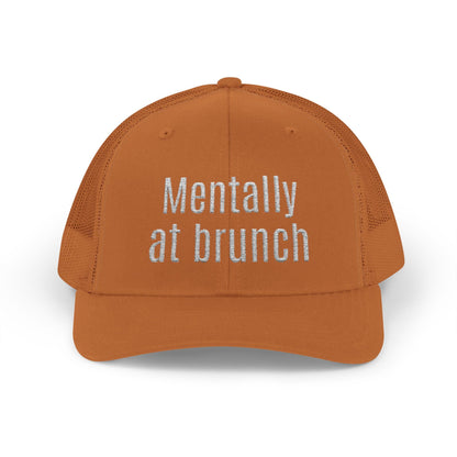 Brunch Vibes Snapback Cap, Red Cap for Casual Style, Gift for Foodies, Summer Accessory, Weekend Brunch Wear