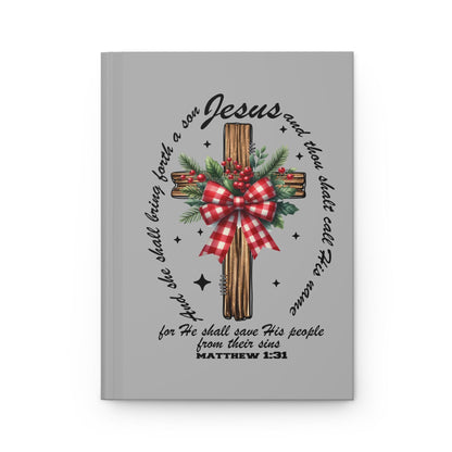 Inspirational Christian Journal, Holiday Journal, Religious Gift, Matte Hardcover Journal, Faith-Based Gift, Personalized Journal