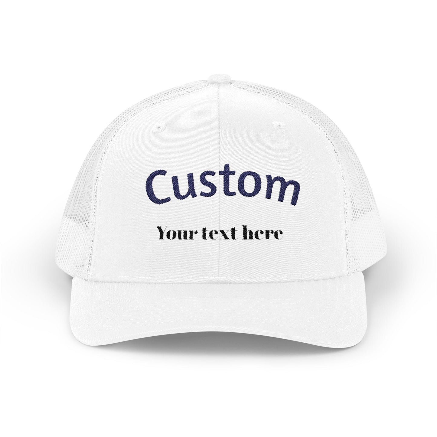 Custom Trucker Hat  Personalized Embroidered Cap  Mesh Back  Gift for Him, Her, Team, Business, Event