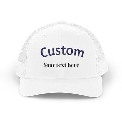 Custom Trucker Hat  Personalized Embroidered Cap  Mesh Back  Gift for Him, Her, Team, Business, Event