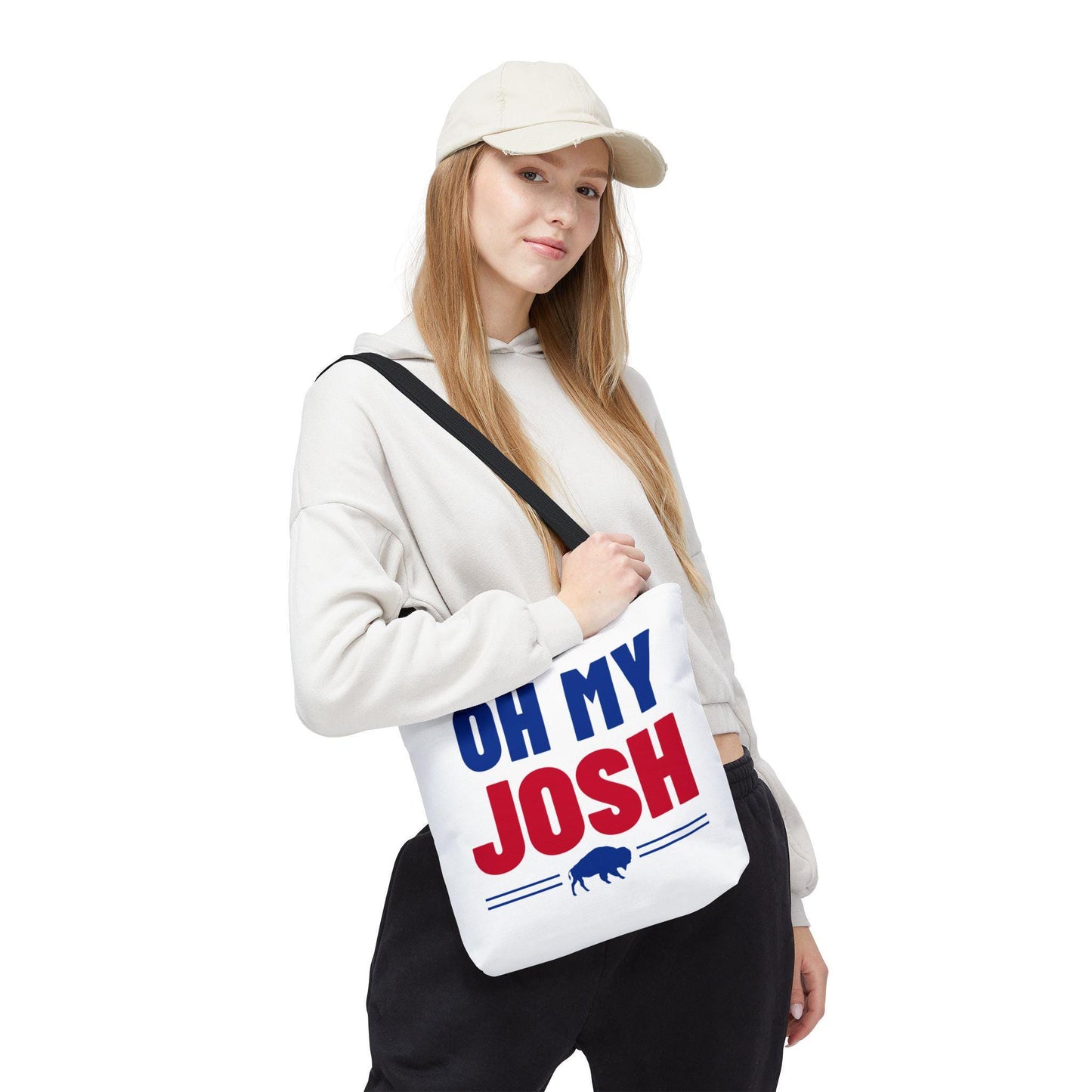 Oh My Josh tote bag | Patriotic buffalo graphic