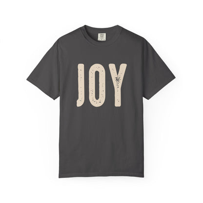 Joyful Unisex Garment-Dyed T-Shirt, Positive Vibes Tee, Casual Everyday Style, Gift for Happiness, Summer Essential