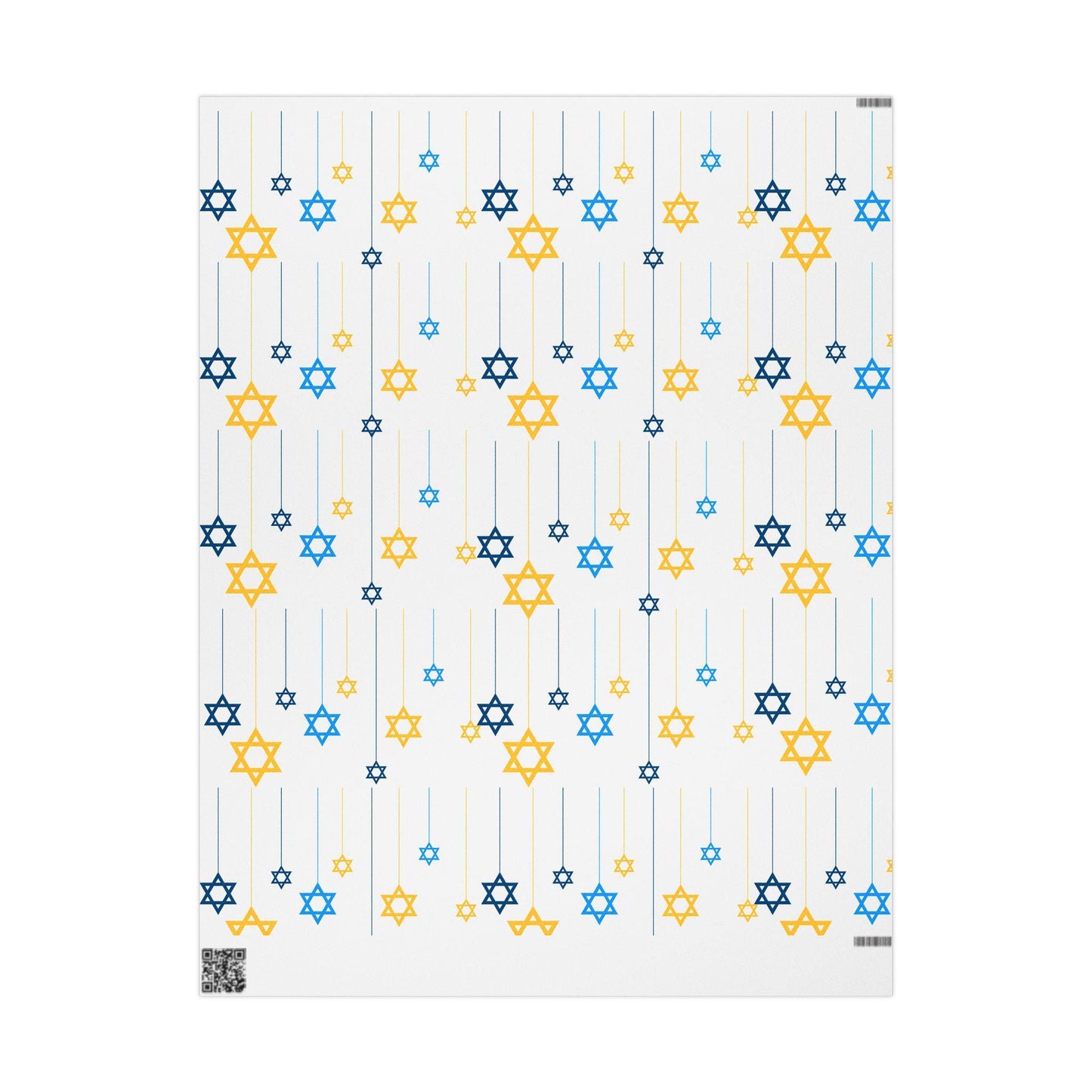 Jewish-Themed Wrapping Papers for Hanukkah and Shabbat, Festive Gift Wrap, Holiday Wrapping, Star of David Decor
