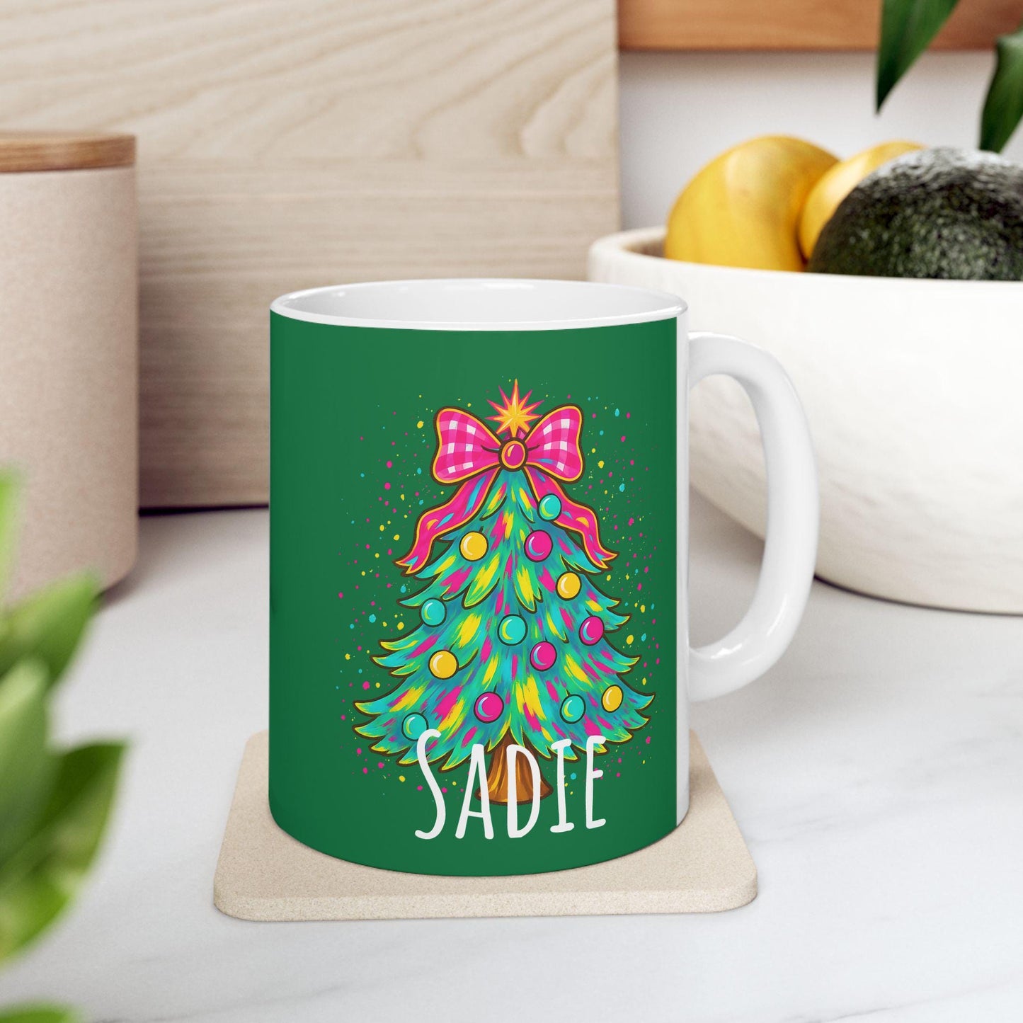 Personalized Christmas Mug, Holiday Coffee Cup, Unique Gift for Friends, Family, and Secret Santa, Winter Decor, 11oz & 15oz Options