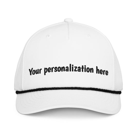 Classic rope cap, Personalize with your team name.
