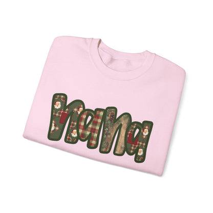 Cozy Nana Sweatshirt, Faux embroidery, Perfect for Mom, Casual Style, Comfortable Crewneck, Holiday Apparel, Trendy Fashion
