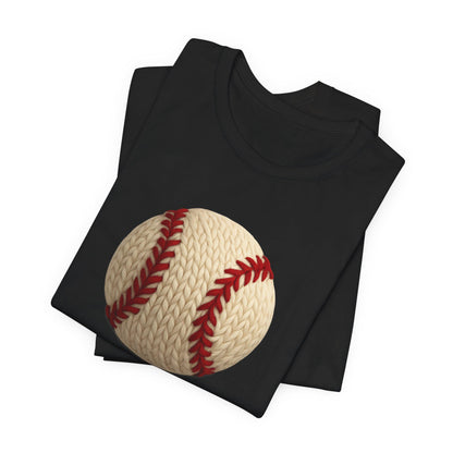 Baseball Lover's Tee, Faux Yarn, Perfect for Game Days, Sports Events, Gift for Athletes, Casual Wear, Summer Outing