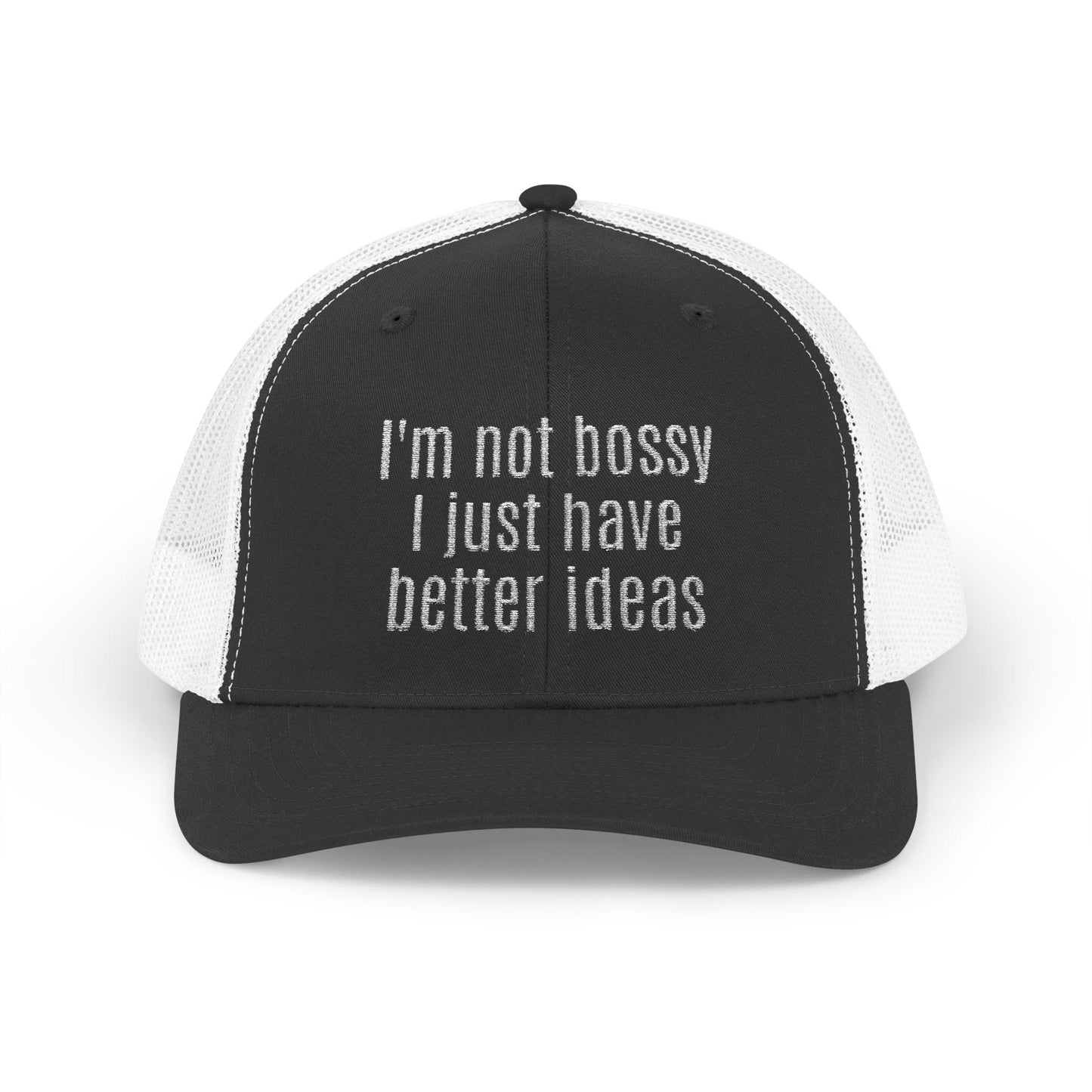 I'm not bossy i just have better ideas Snapback Cap, Red Cap for Casual Style, Gift for Foodies, Summer Accessory, Weekend Brunch Wear