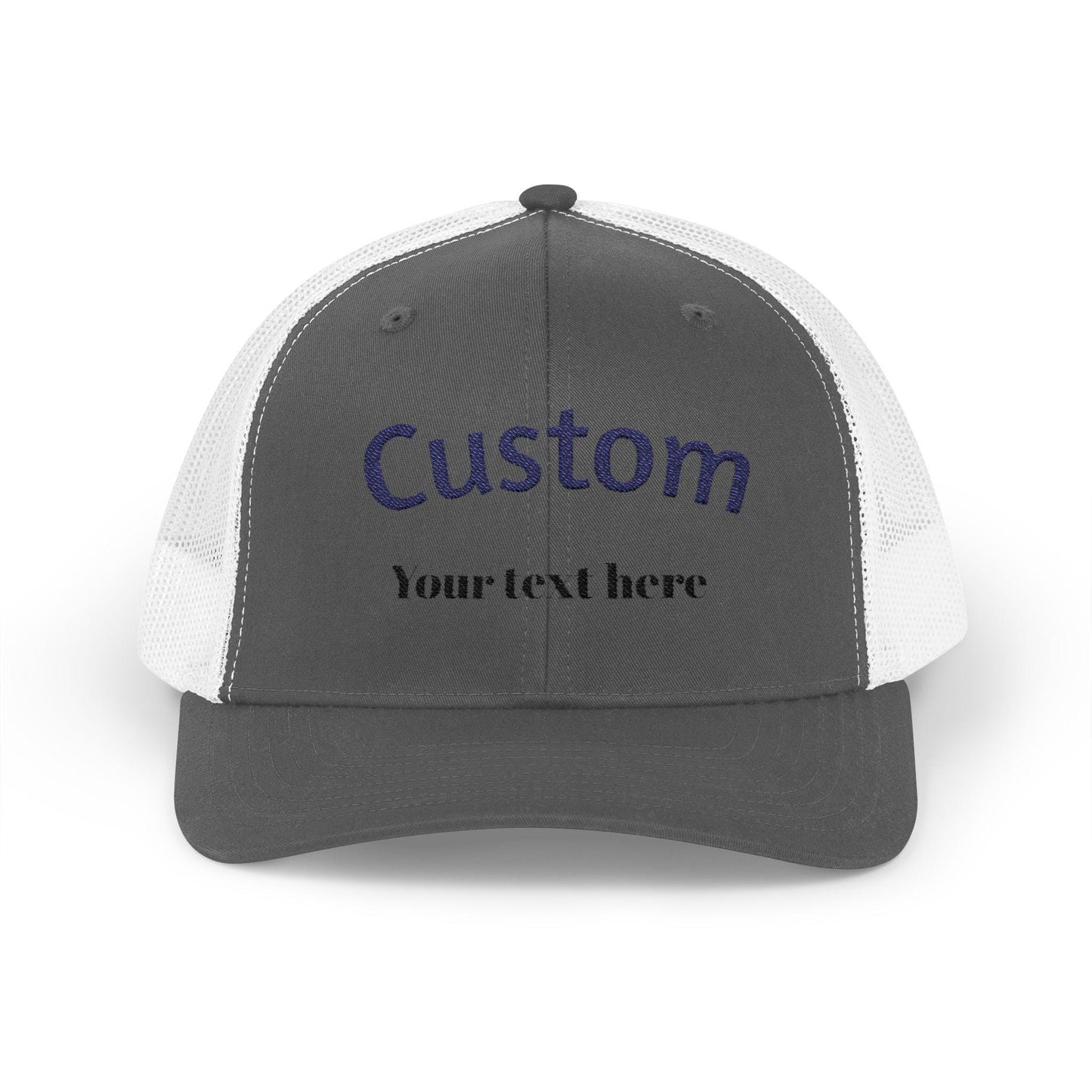 Custom Trucker Hat  Personalized Embroidered Cap  Mesh Back  Gift for Him, Her, Team, Business, Event