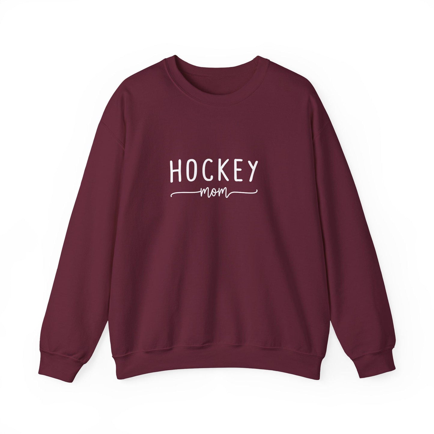 Personalized Hockey Mom Crewneck Sweatshirt, Sports Apparel, Gift for Hockey Moms, Winter Fashion, Layering Piece, Game Day Outfit