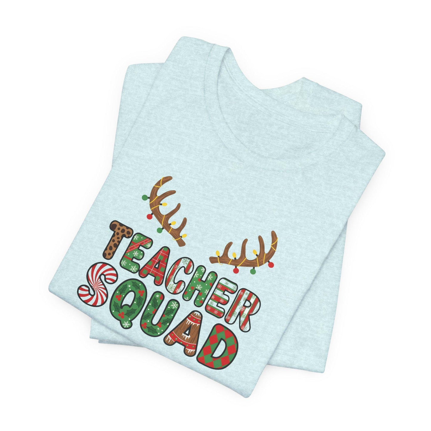 Teacher Squad Holiday Tee, Funny Teacher Shirt, Christmas Gift, Unisex T-Shirt, Teacher Appreciation, Holiday Outfit