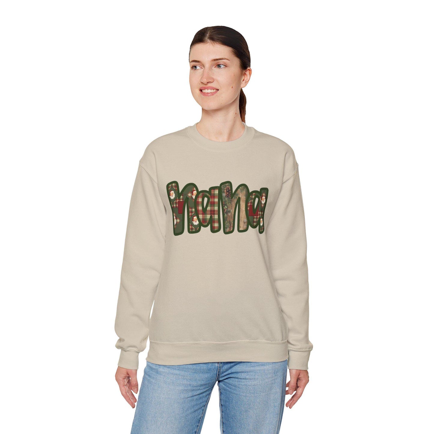 Cozy Nana Sweatshirt, Faux embroidery, Perfect for Mom, Casual Style, Comfortable Crewneck, Holiday Apparel, Trendy Fashion