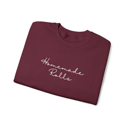 Homemade Rolls Funny Sweatshirt, Chubby Person Gift, Comfortable sweater, Cozy Pullover, Custom Graphic Top