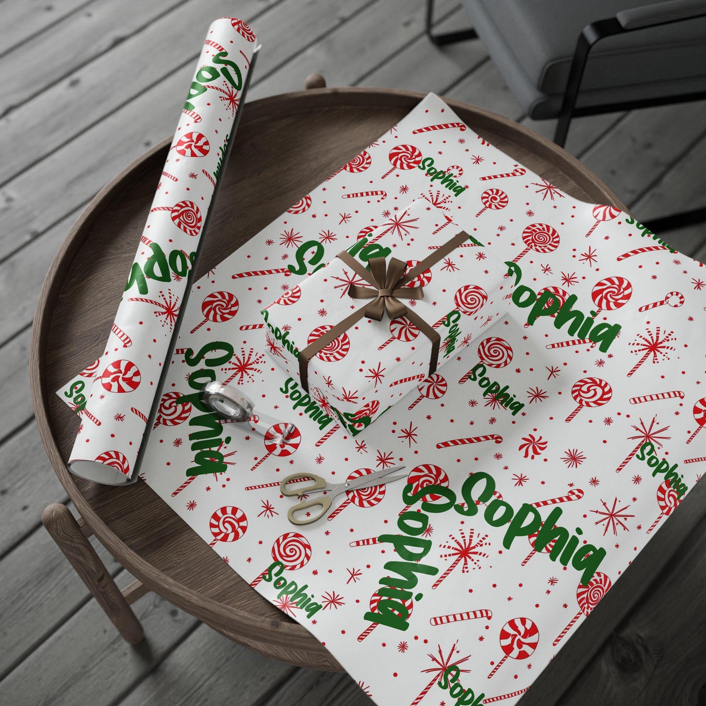 Personalized Wrapping Paper, Holiday Gift Wrap, Christmas Wrapping Sheets, Cute Holiday Decor, Gift Packaging, custom wrapping paper