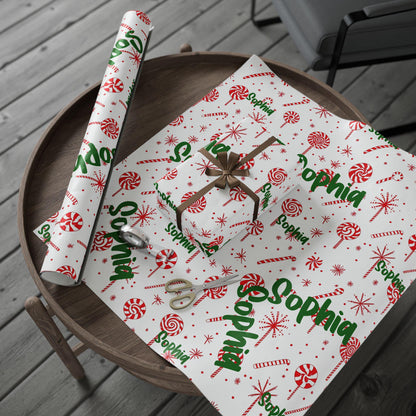 Personalized Wrapping Paper, Holiday Gift Wrap, Christmas Wrapping Sheets, Cute Holiday Decor, Gift Packaging, custom wrapping paper