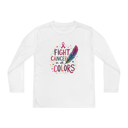 Youth Cancer Support Tee, Cancer Awareness Shirt, Long Sleeve Kids Shirt, Cancer Charity Shirt, Youth Cancer Fighter Shirt