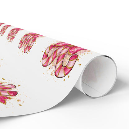 Candy Cane Wrapping Papers, Holiday Gift Wrap, Elegant Seasonal Gift Wrap, Cute Decorative Wrap, Party Wrap, Special Occasion Wrapping