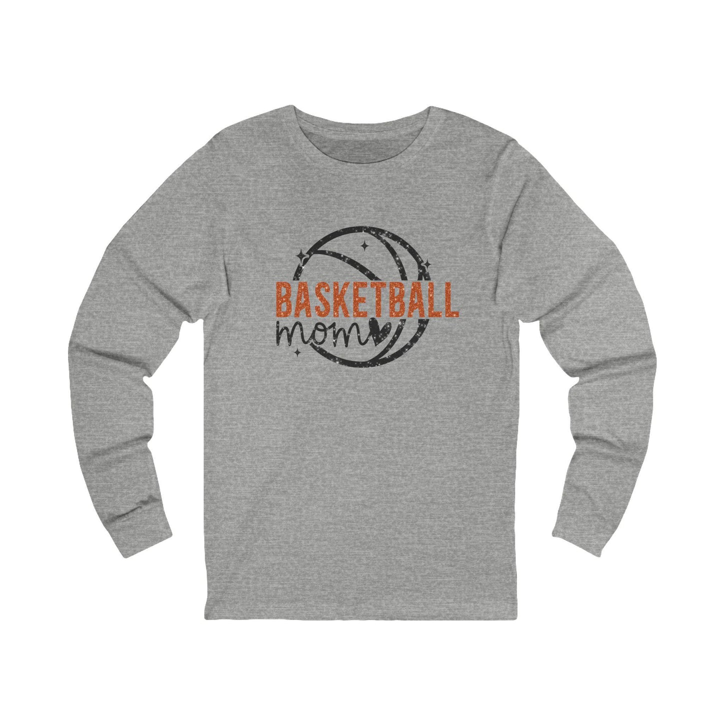 Basketball Mom Long Sleeve Tee, Unisex Sports Shirt, Gift for Moms, Casual Wear, Basketball Fan Apparel, Game Day Outfit