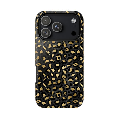 Leopard Print Tough Phone Case: Stylish Animal Print Cover