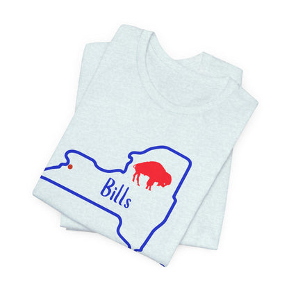 Bills Unisex Tee | Game Day T-Shirt, Fan Gear, Sports Apparel, Buffalo Merchandise, NY Pride Shirt