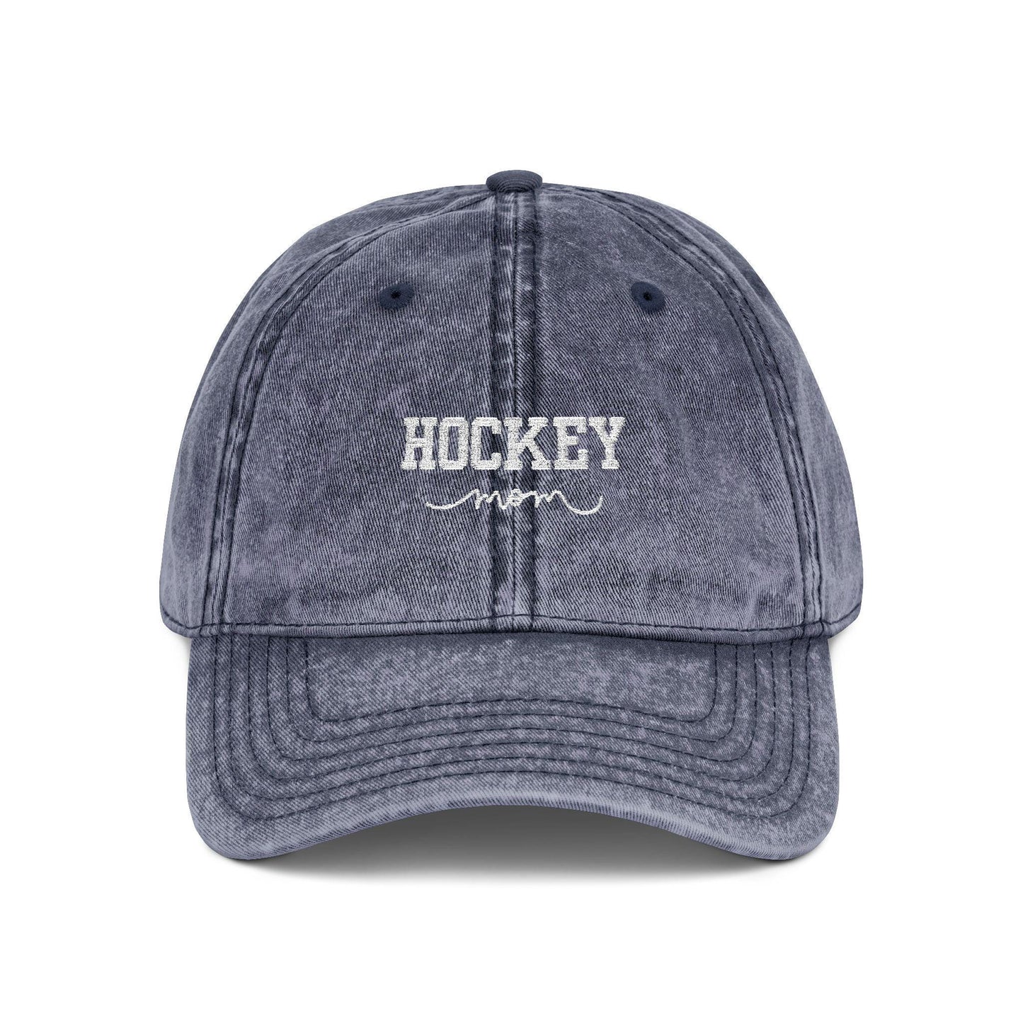 Embroidered Hockey Cap: Vintage Cotton Twill Baseball Hat