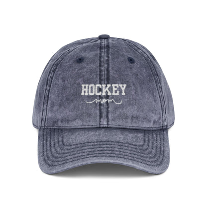 Embroidered Hockey Cap: Vintage Cotton Twill Baseball Hat