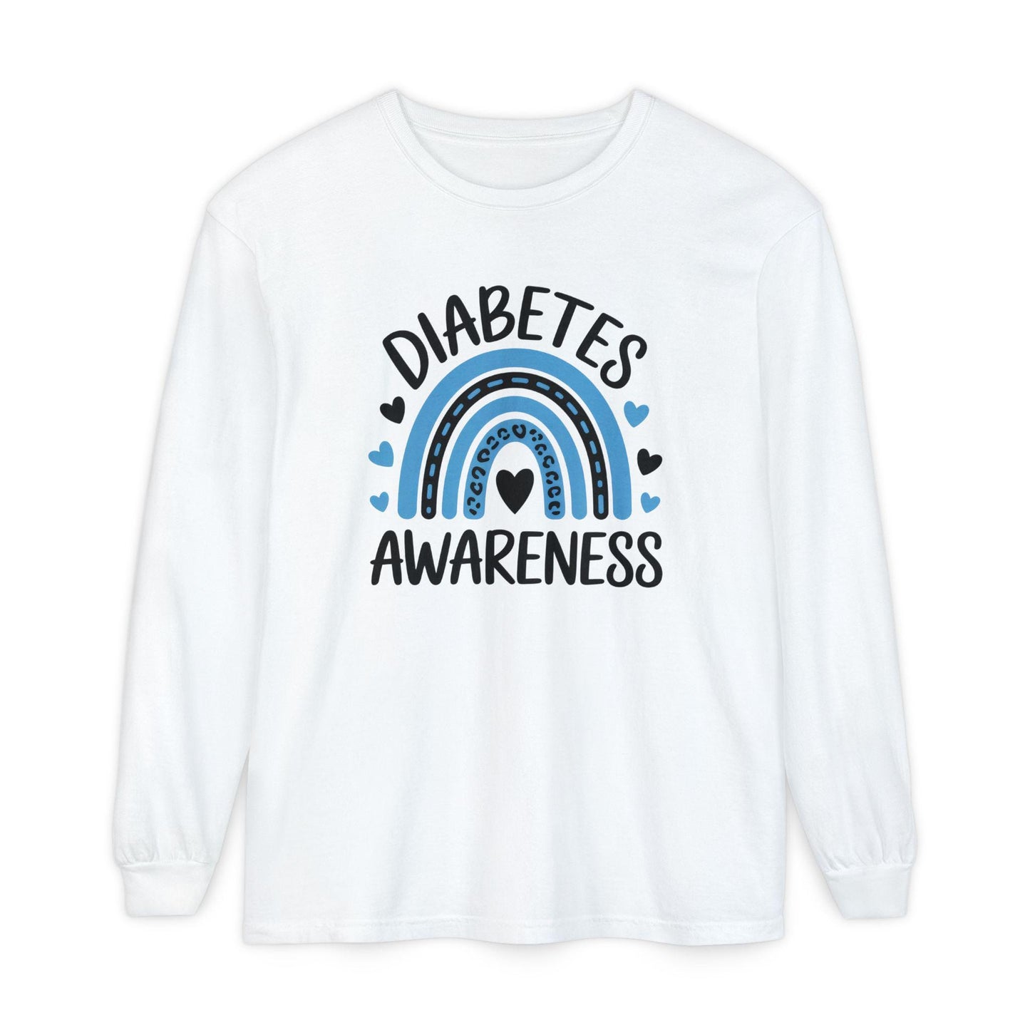 Diabetes Awareness Long Sleeve T-Shirt, Diabetes Support and Advocacy, Fundraiser Events, Gifts, Awareness Campaigns, Support, JD1, T1D