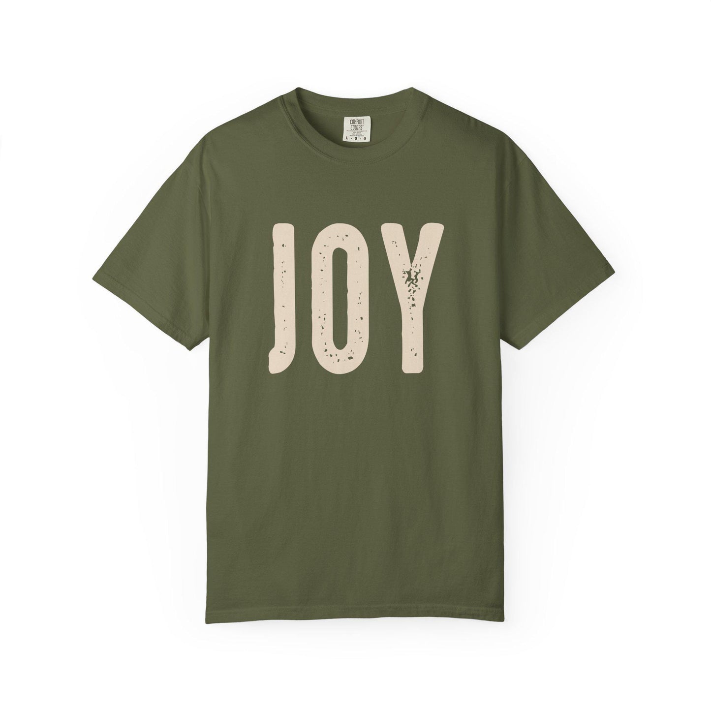 Joyful Unisex Garment-Dyed T-Shirt, Positive Vibes Tee, Casual Everyday Style, Gift for Happiness, Summer Essential