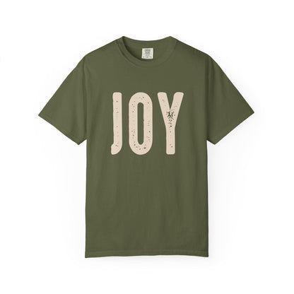 Joyful Unisex Garment-Dyed T-Shirt, Positive Vibes Tee, Casual Everyday Style, Gift for Happiness, Summer Essential