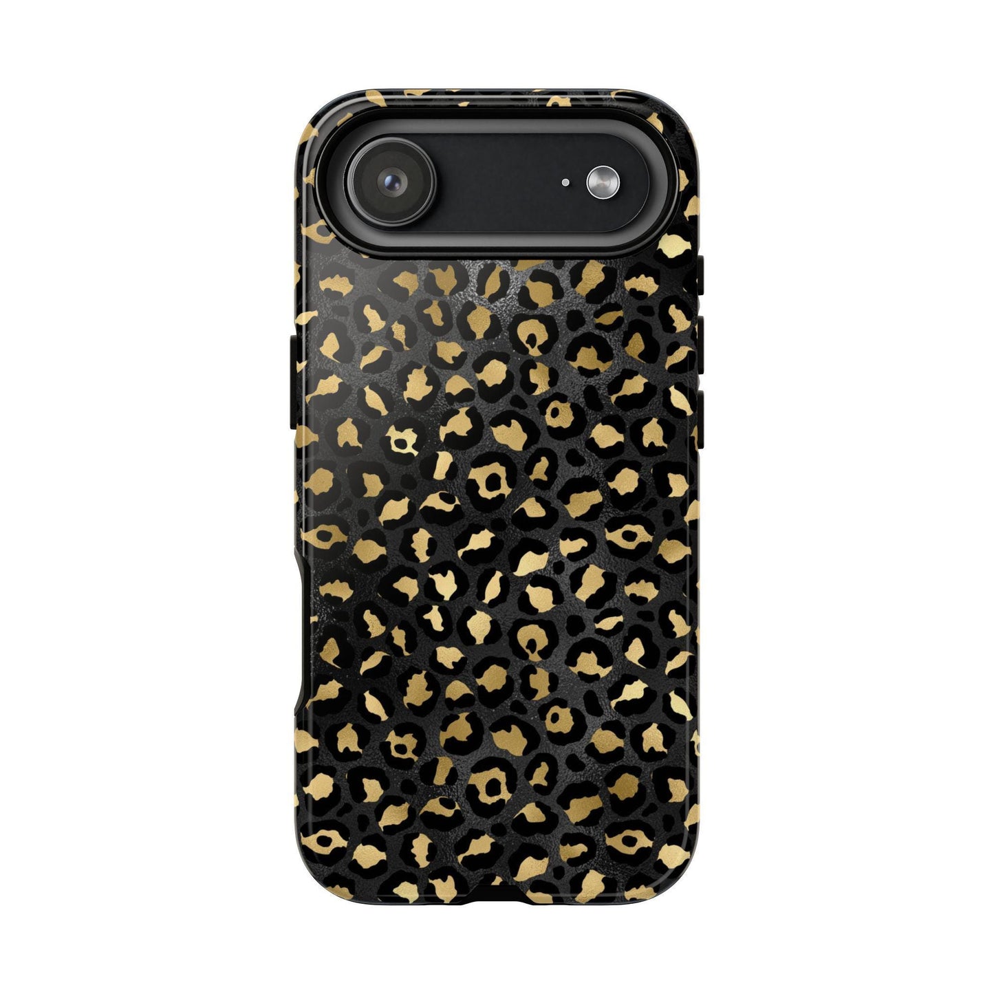 Leopard Print Tough Phone Case: Stylish Animal Print Cover