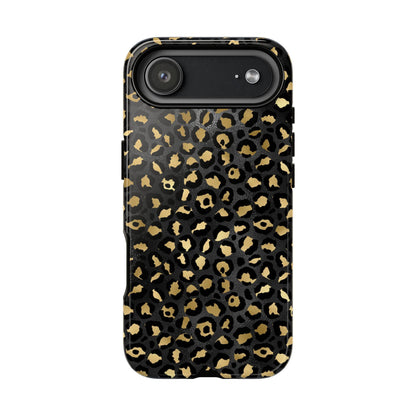 Leopard Print Tough Phone Case: Stylish Animal Print Cover