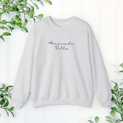 Homemade Rolls Funny Sweatshirt, Chubby Person Gift, Bakers sweater, Cozy Pullover, Custom Graphic Top