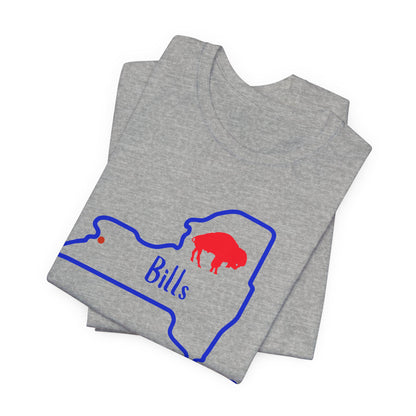 Bills Unisex Tee | Game Day T-Shirt, Fan Gear, Sports Apparel, Buffalo Merchandise, NY Pride Shirt