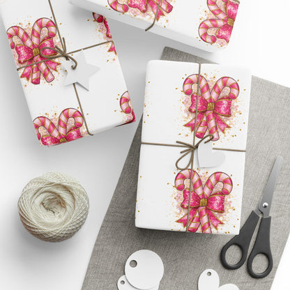 Candy Cane Wrapping Papers, Holiday Gift Wrap, Elegant Seasonal Gift Wrap, Cute Decorative Wrap, Party Wrap, Special Occasion Wrapping