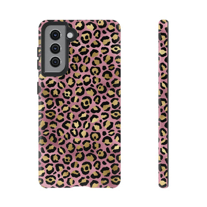 Pink Leopard Print Phone Case: Trendy Tech Accessory