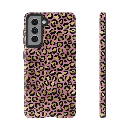 Pink Leopard Print Phone Case: Trendy Tech Accessory