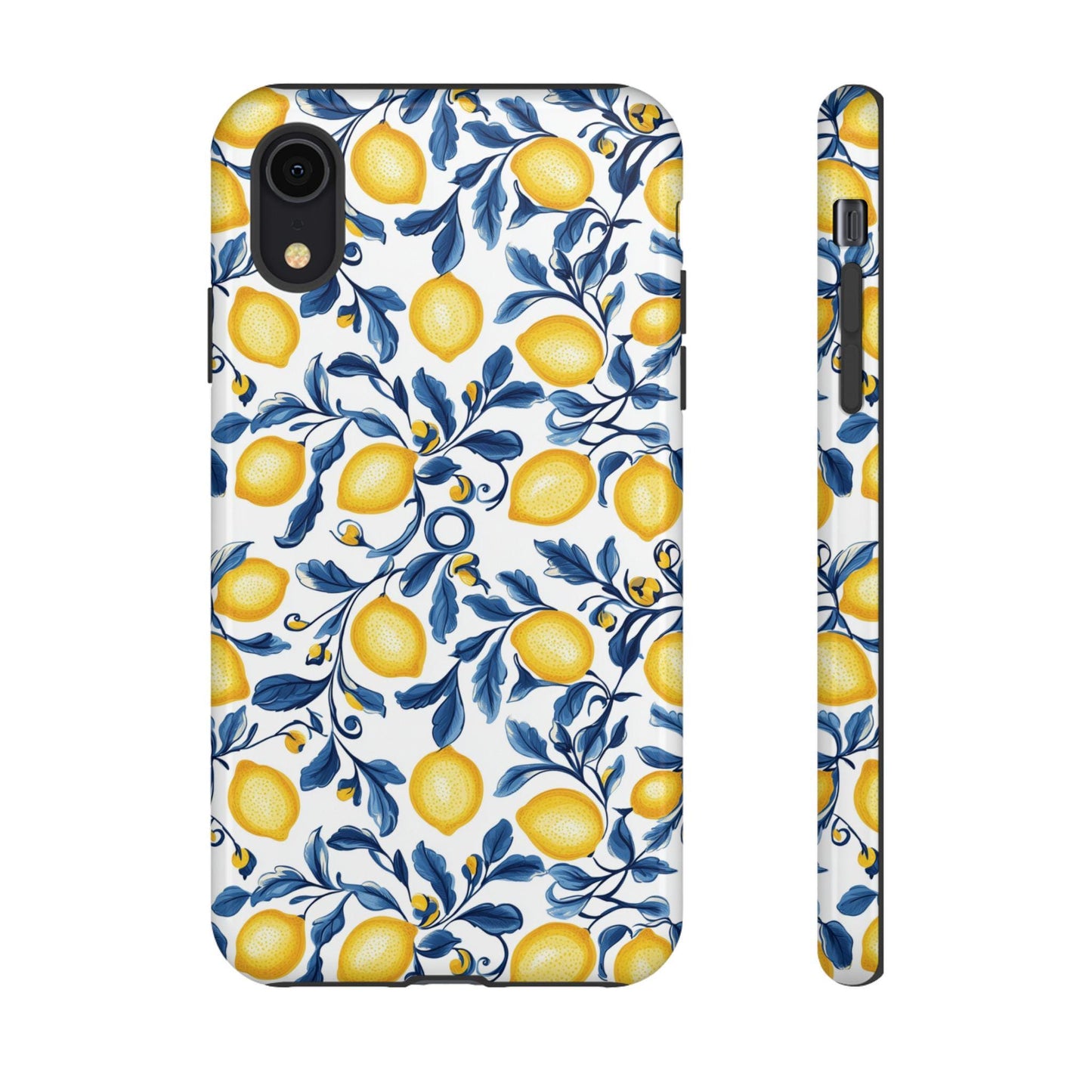 Lemon Floral Phone Case: Vibrant, Durable, Shock-Absorbing