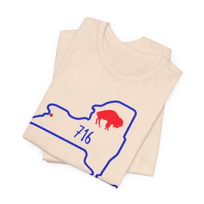 Buffalo, 716 Game Day T-Shirt, Fan Gear, Sports Apparel, Buffalo Merchandise, NY Pride Shirt