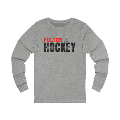 Fulton Hockey Long Sleeve Tee, Unisex Jersey Shirt, Sports Apparel, Gift for Hockey Fans, Casual Wear, Team Spirit Clothing