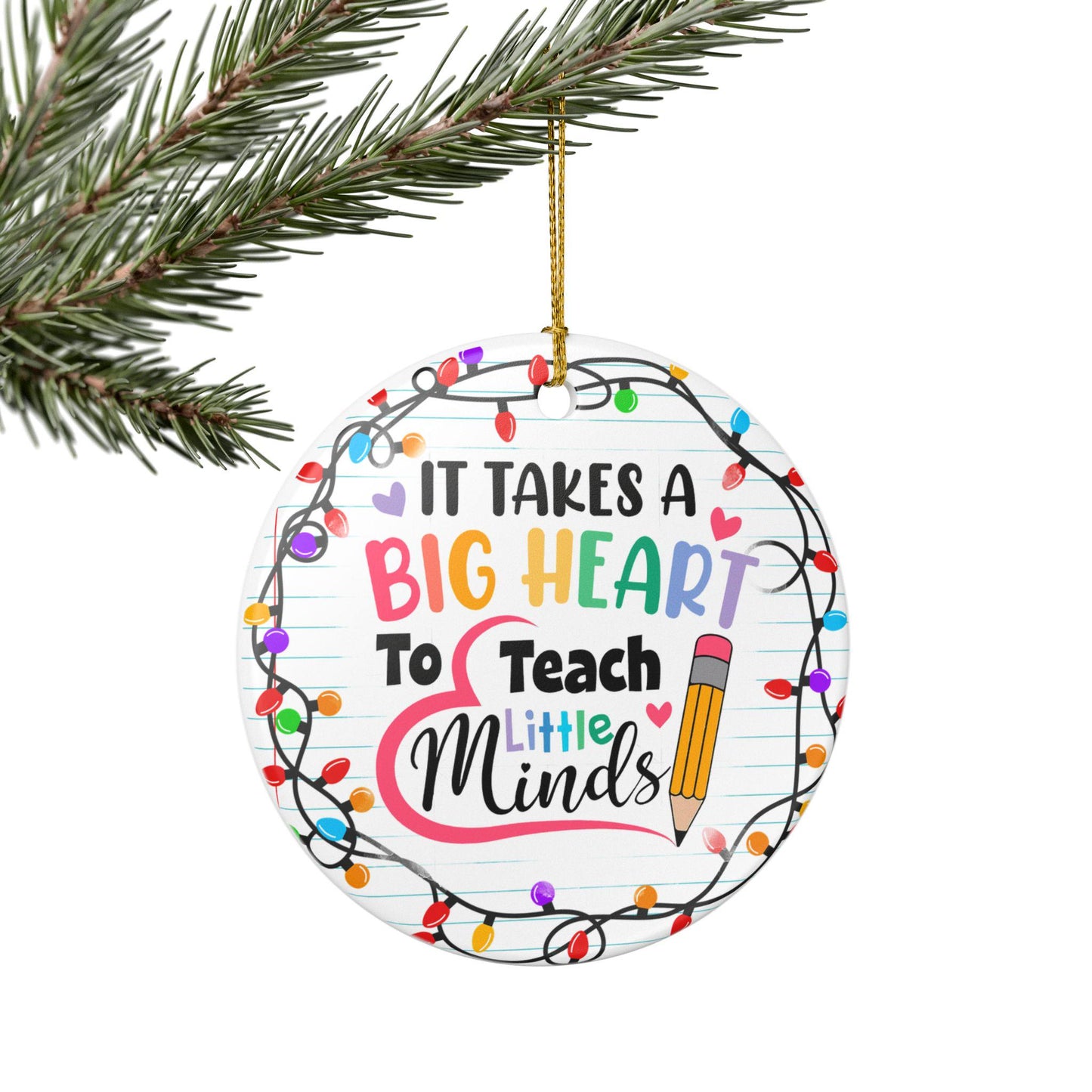 Teacher Appreciation Ceramic Ornament - Perfect Gift for Educators, Holiday Ornament, Classroom Decoration, Back to School Gift, [...]