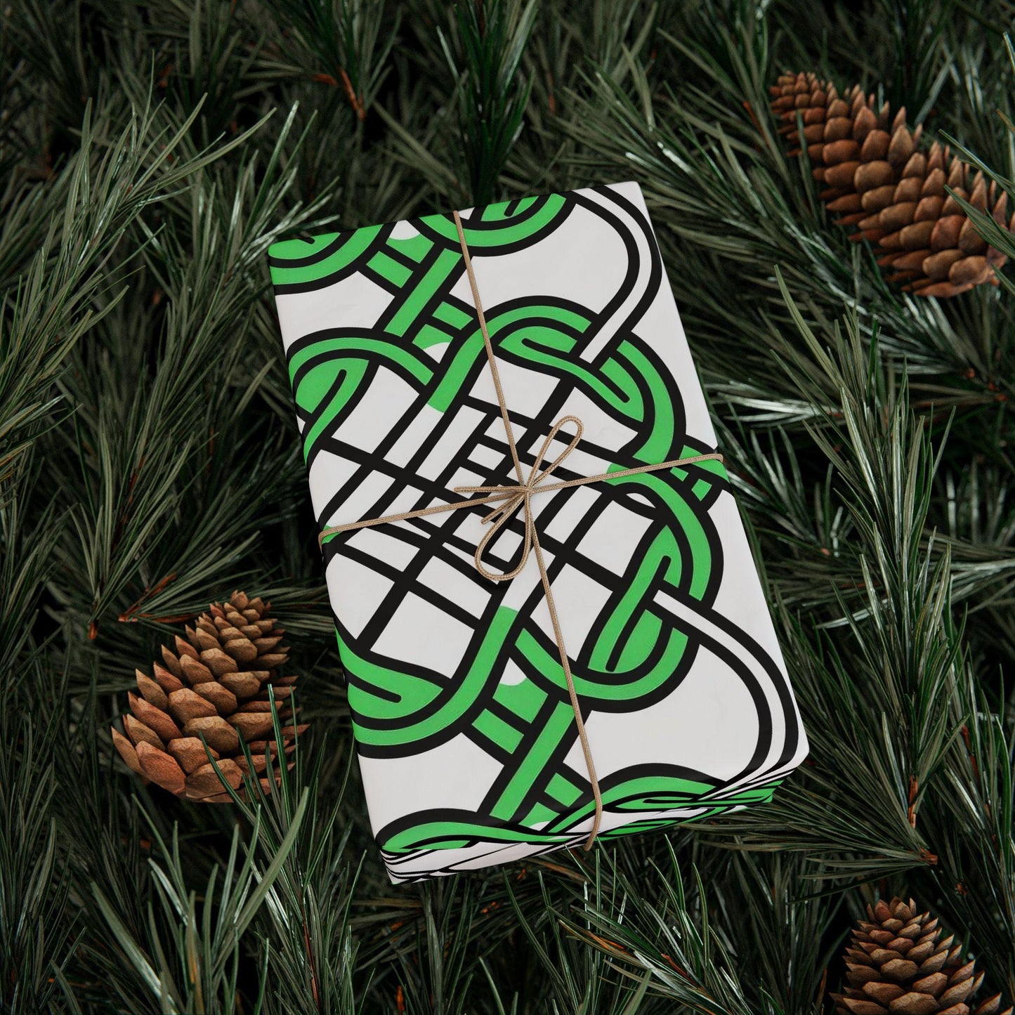 Festive Gaelic Wrapping Papers for Holidays, Gift Wrapping, Eco-Friendly Gift Wrap, Unique Patterns, Birthday Decor, Party Supplies