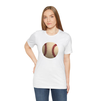 Baseball Lover's Tee, Faux Yarn, Perfect for Game Days, Sports Events, Gift for Athletes, Casual Wear, Summer Outing