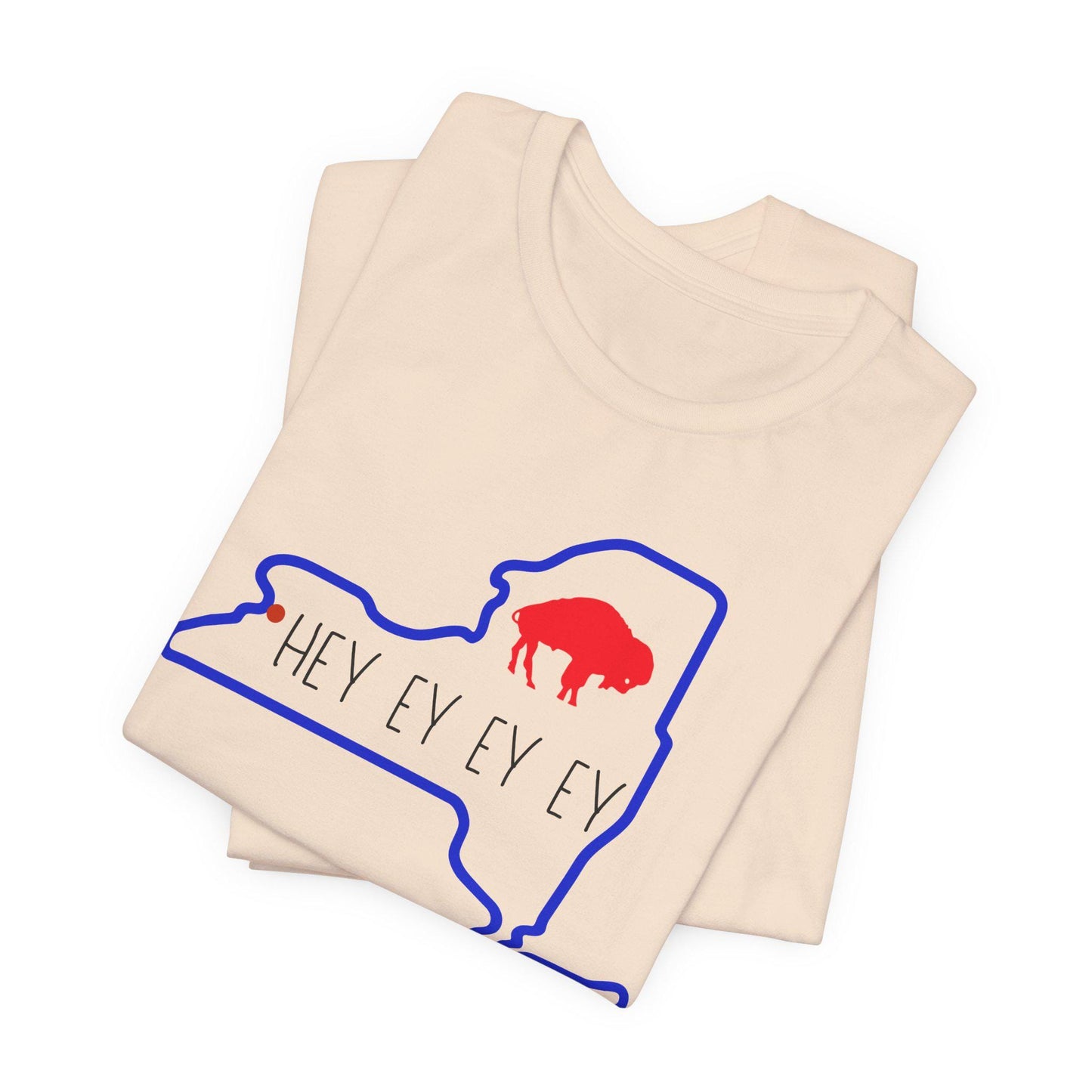 Buffalo Short Sleeve Tee, Fun Buffalo Fan Shirt, Game Day T-Shirt, Sports Apparel, Unisex Sports Tee, Perfect Gift for Football Fans