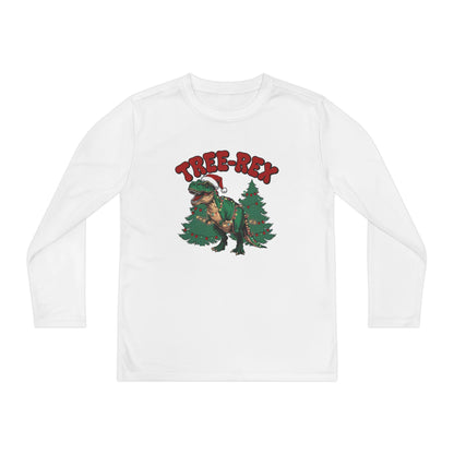 Youth Long Sleeve Dinosaur Tee - Cute Gift for Kids, T-Rex Lover, Fun Outdoor Shirt, Pirate Party, Everyday Wear