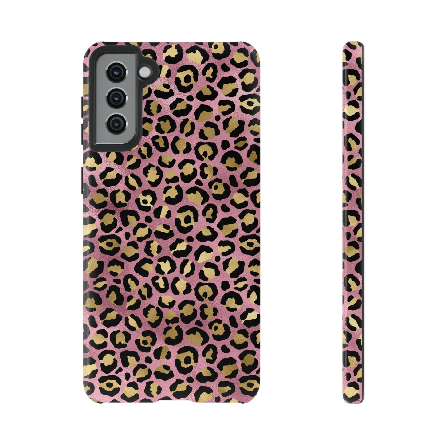 Pink Leopard Print Phone Case: Trendy Tech Accessory